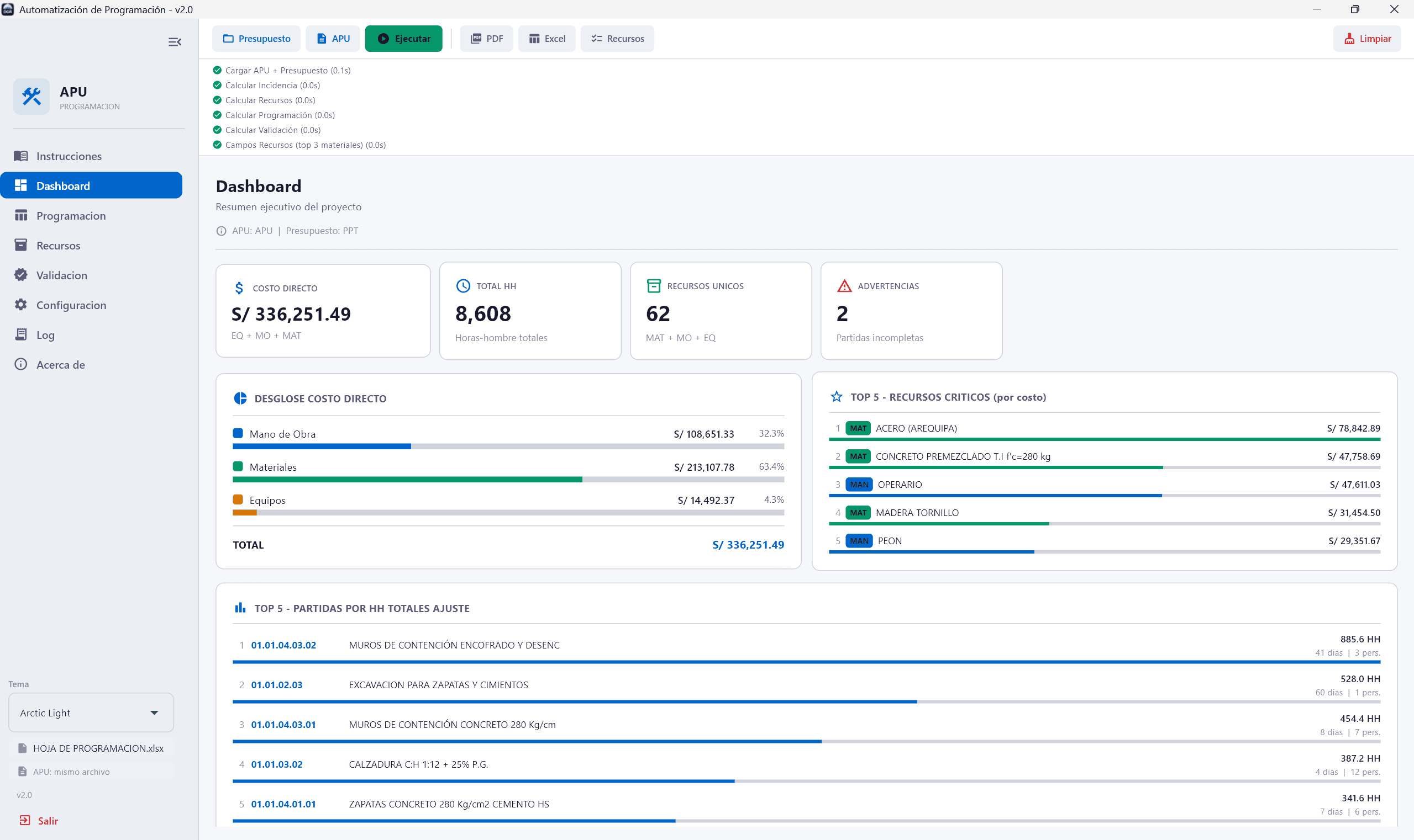 Automatización de Programación de Obra v2.0